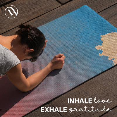 PU Printed & Natural Rubber Yoga Mat- 6mm, Californication