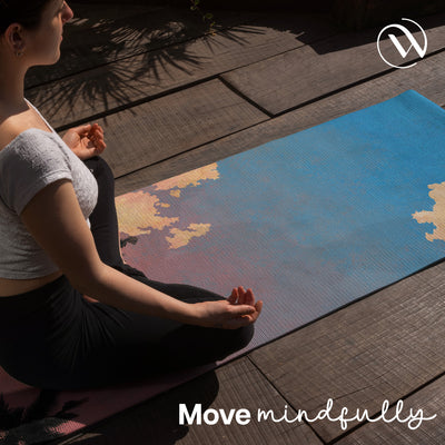 PU Printed & Natural Rubber Yoga Mat- 6mm, Californication