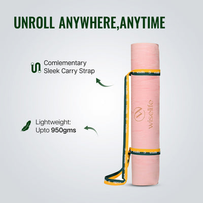 Foldable Rubber Beach Yoga Mat - 2mm