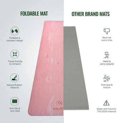 Foldable Rubber Yoga Mat 2MM