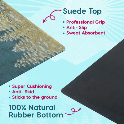 Foldable Microfiber Yoga Mat - 1MM