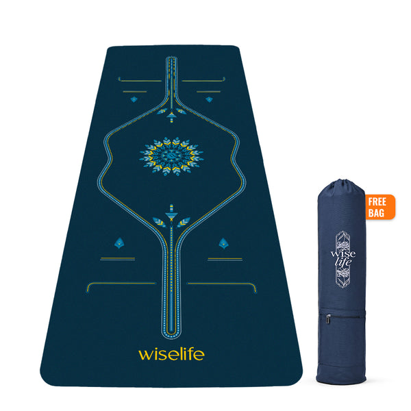 wiselife printed yoga mat , printed yoga mat , printed yoga mat for woman , printed yoga mat for kids , printed yoga mat for women , printed yoga mat wiselife , printed yoga mat for men , 
printed yoga mat 8mm for women , 
wiselife tpe printed 6mm yoga mat , 
yoga mat printed design , wiselife yoga mat surya namaskar printed