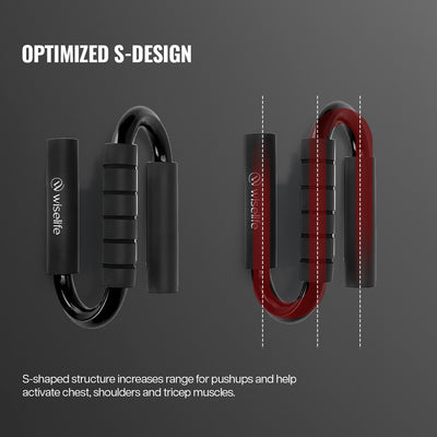 Wise S-Shape Push-Up Bar