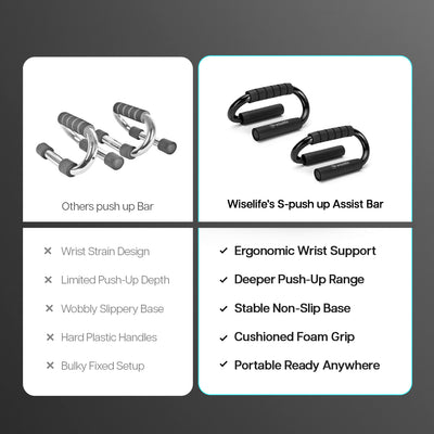 Wise S-Shape Push-Up Bar