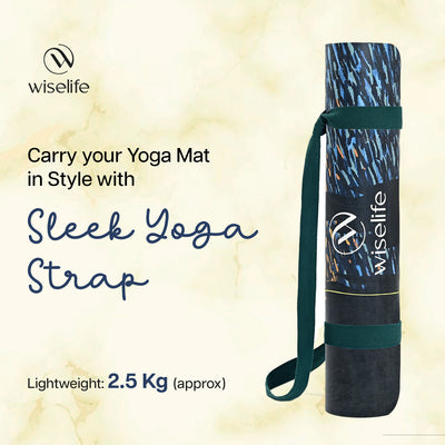 PU & Natural Rubber Yoga Mat - 6mm, Starry Night