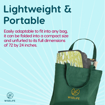 Foldable Microfiber Yoga Mat - 1MM