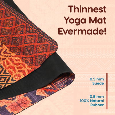 Foldable Microfiber Yoga Mat - 1MM