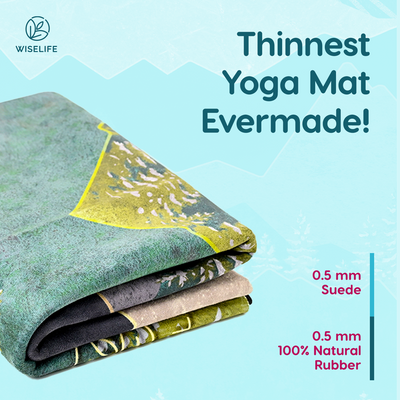 Foldable Microfiber Yoga Mat - 1MM