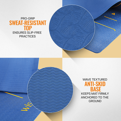 True Alignment TPE Yoga Mat - 6mm