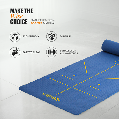 True Alignment TPE Yoga Mat - 6mm