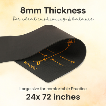 BOHO Alignment TPE Yoga Mat - 8MM