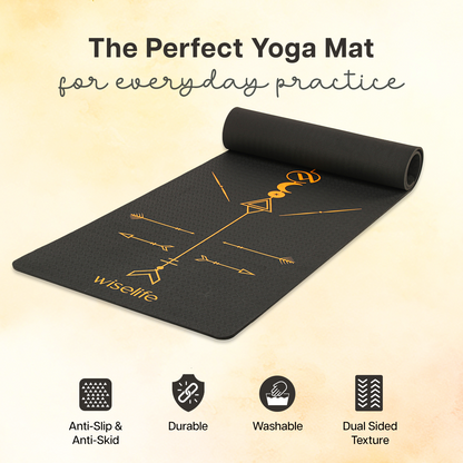BOHO Alignment TPE Yoga Mat - 8MM