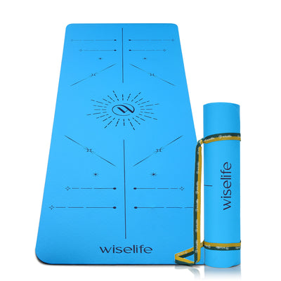 Dual Layer Alignment TPE Yoga Mat- 6mm