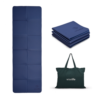 Wiselife Foldable Travel Yoga Mat TPE 6mm
