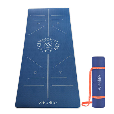 Lotus Alignment TPE Yoga Mat - 10mm