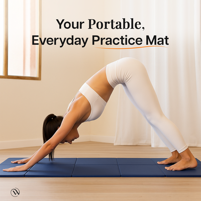 Wiselife Foldable Travel Yoga Mat TPE 6mm