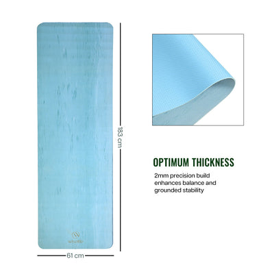 Foldable Rubber Beach Yoga Mat - 2mm