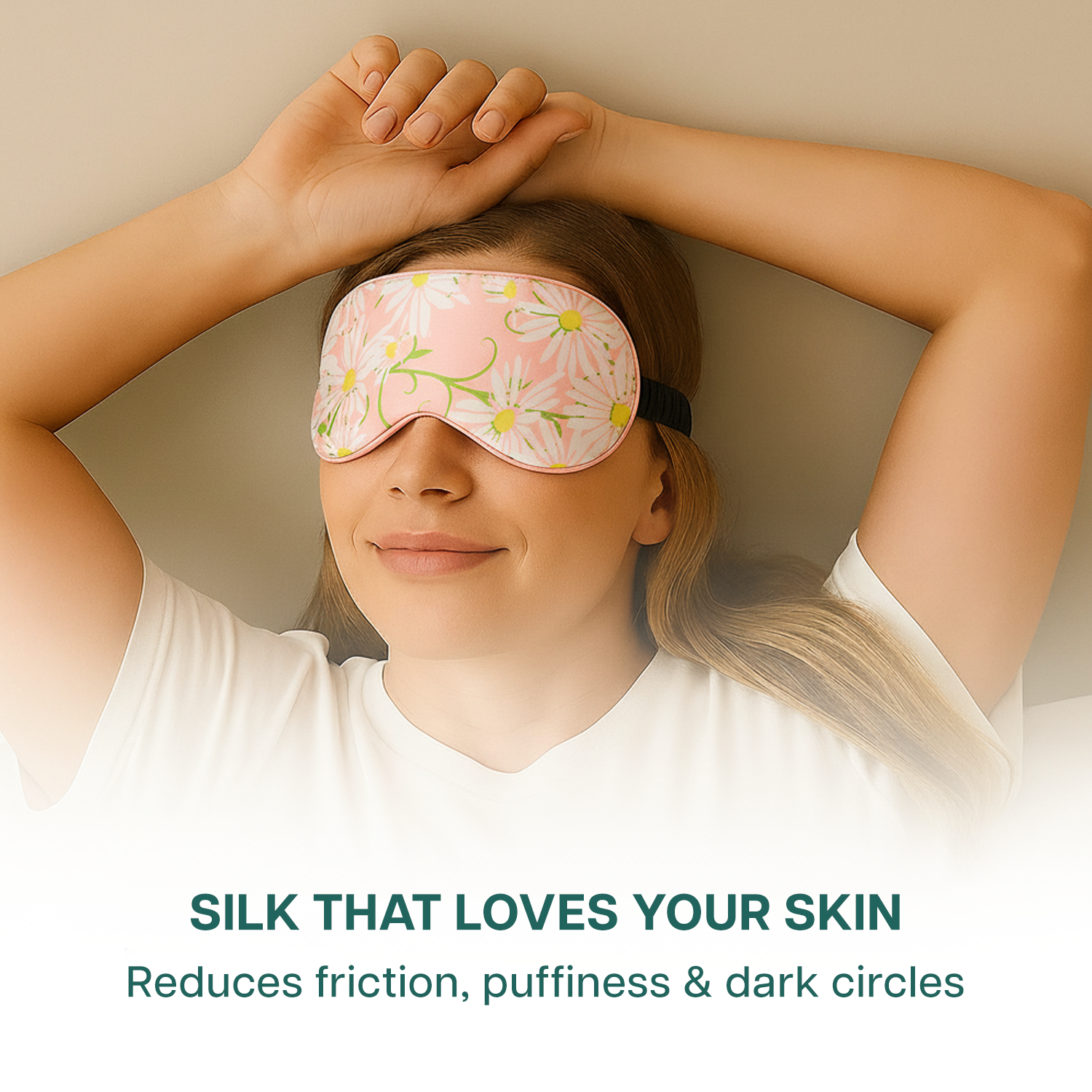 Printed Mulberry Silk Eye Mask