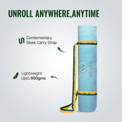 Foldable Rubber Beach Yoga Mat - 2mm
