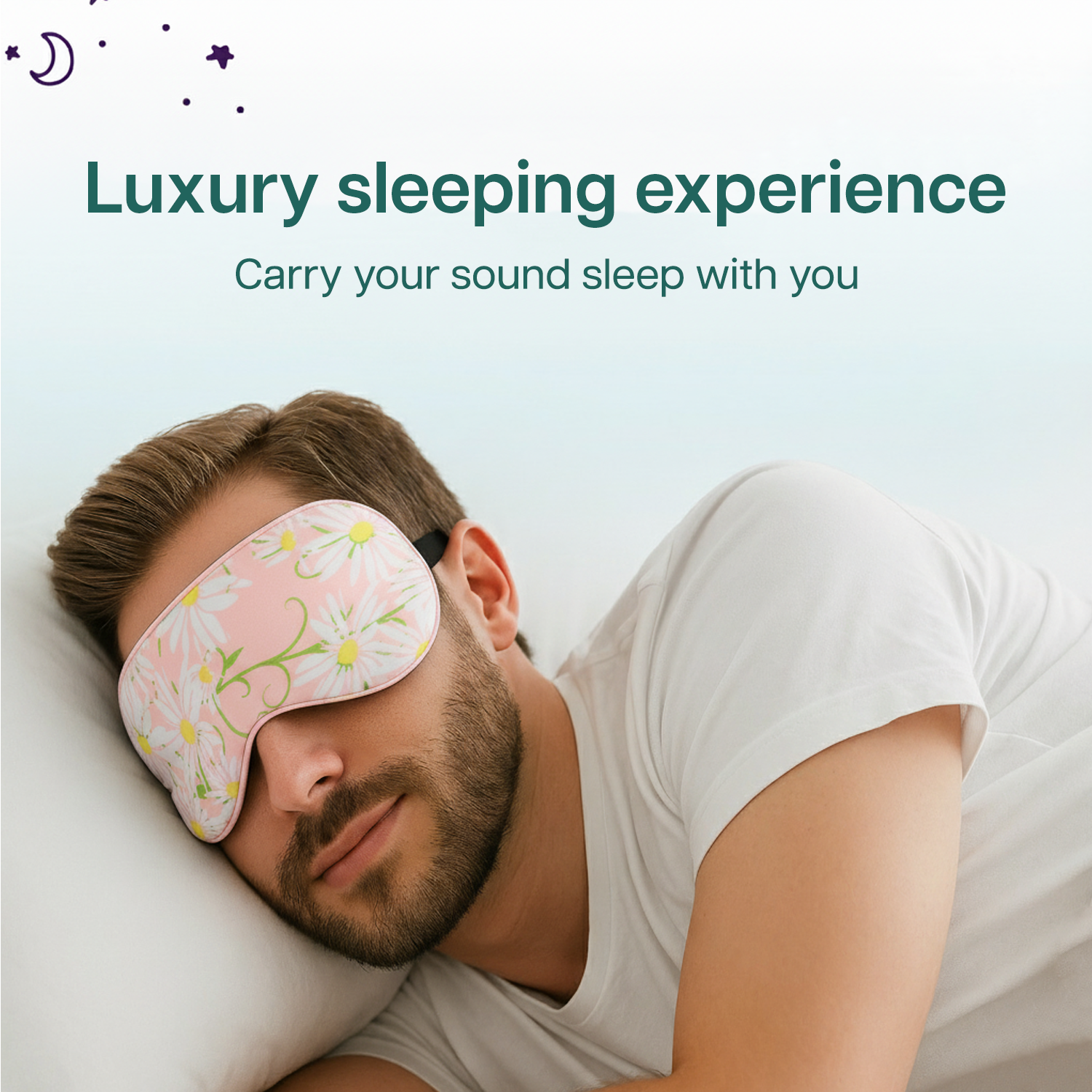Printed Mulberry Silk Eye Mask