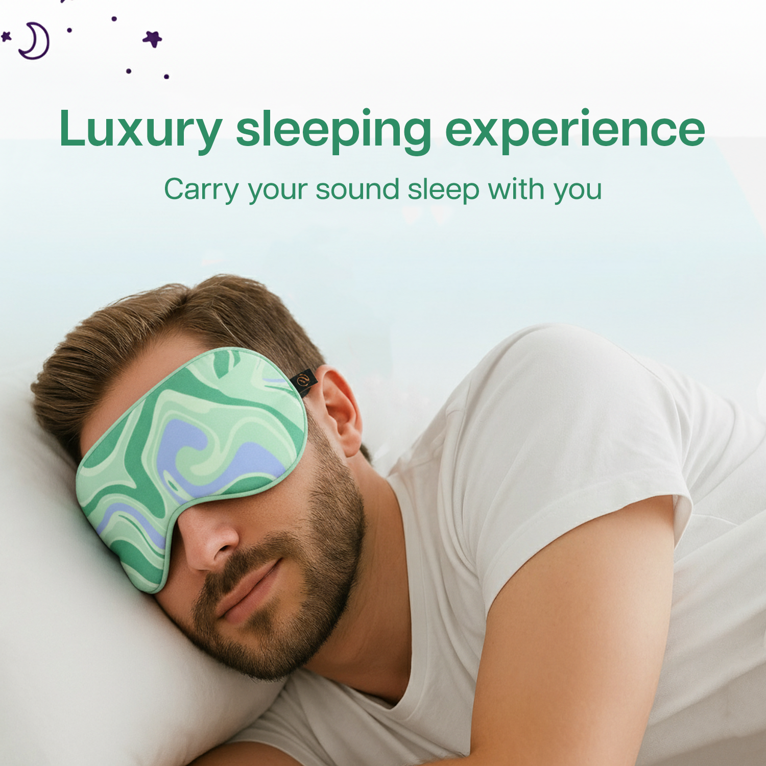 Printed Mulberry Silk Eye Mask