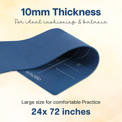 Lotus Alignment TPE Yoga Mat - 10mm