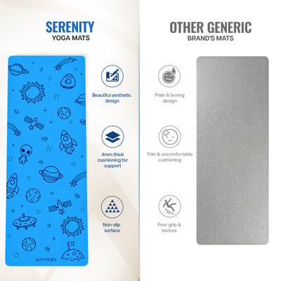 Kids Printed Yoga Mat - 4MM