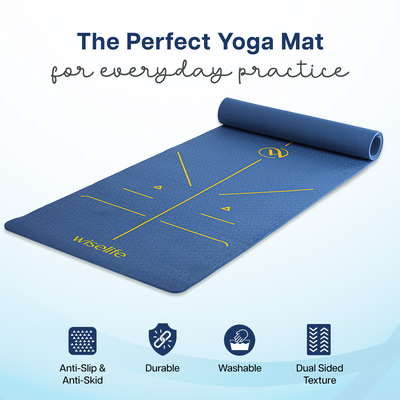 True Alignment TPE Yoga Mat - 6mm