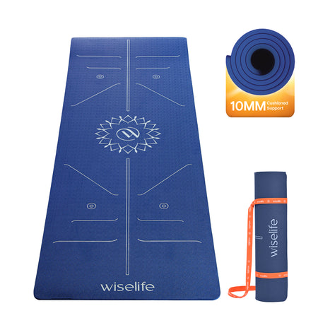 Lotus Alignment TPE Yoga Mat - 10mm