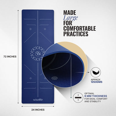 Lotus Alignment TPE Yoga Mat - 10mm