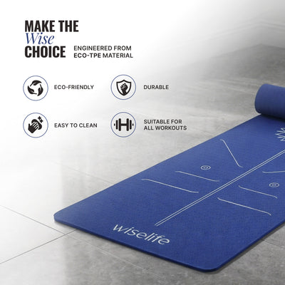 Lotus Alignment TPE Yoga Mat - 10mm
