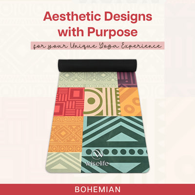 Microfiber & Natural Rubber Yoga Mat - 6mm