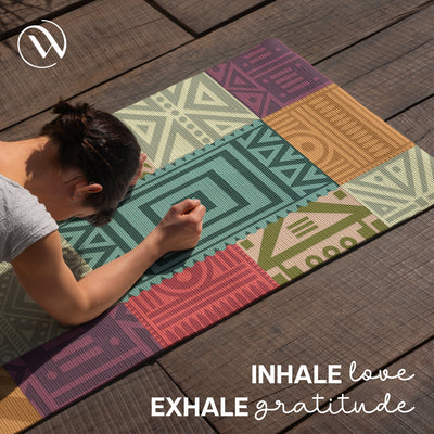 Microfiber & Natural Rubber Yoga Mat - 6mm