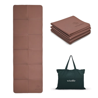 Foldable Travel Yoga Mat TPE 5mm With Carry Bag