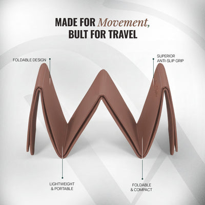 Foldable Travel Yoga Mat TPE 5mm With Carry Bag