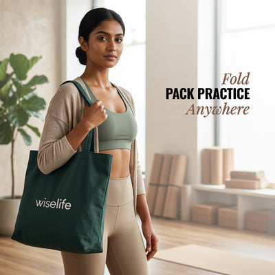 Foldable Travel Yoga Mat TPE 5mm With Carry Bag