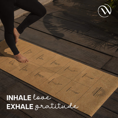 Foldable Cork Yoga Mat - 1 MM