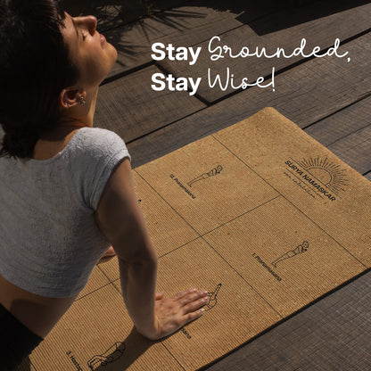 Foldable Cork Yoga Mat - 1 MM