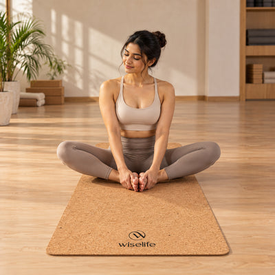 Cork & Natural Rubber Yoga Mat 6mm