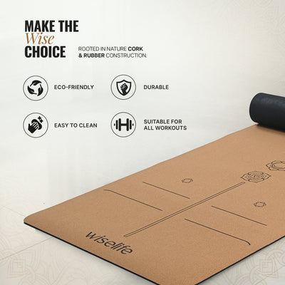 Cork & Natural Rubber Yoga Mat