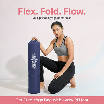 PU Printed & Natural Rubber Yoga Mat - 6mm, Abstract Marble