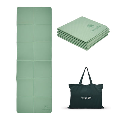 Foldable Travel Yoga Mat Eco TPE 5mm With Carry Bag