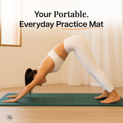 Wiselife Foldable Travel Yoga Mat TPE 6mm