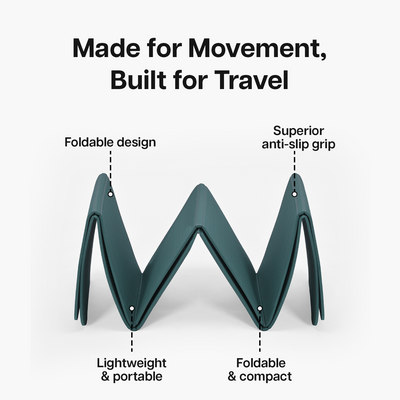 Wiselife Foldable Travel Yoga Mat TPE 6mm