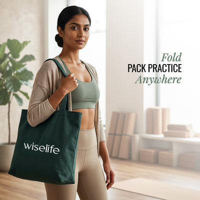 Foldable Travel Yoga Mat Eco TPE 5mm With Carry Bag