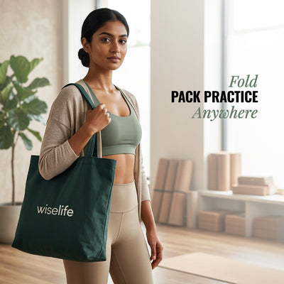 Foldable Travel Yoga Mat TPE 5mm With Carry Bag