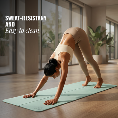 Foldable Travel Yoga Mat TPE 5mm With Carry Bag