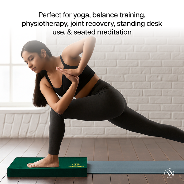wiselife yoga balance pad , balance pad , balance pad for exercise , balance pad leg cushion for yoga , balance pad knee cushion , knee cushion for yoga