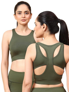 Wise Active Wings Bra (Olive green)