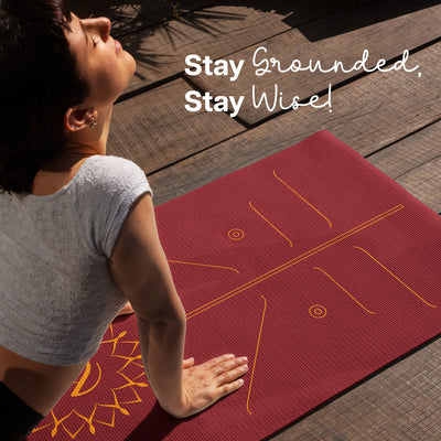 Lotus Alignment TPE Yoga Mat - 10mm